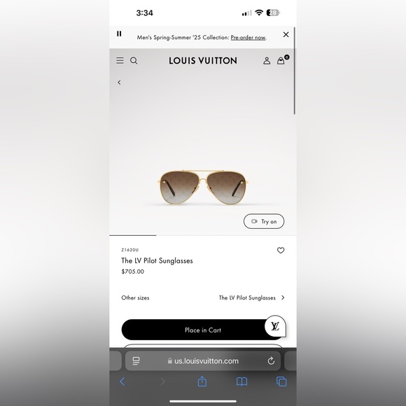 *Brand New Authentic* Louis Vuitton LV Pilot Sunglasses - Picture 3 of 15